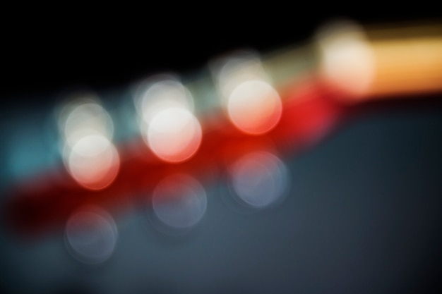 Foto cabezal de guitarra bokeh