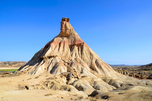 Foto cabezo castiltierra, las bardenas reales, reserva natural y reserva de la biosfera, navarra, españa