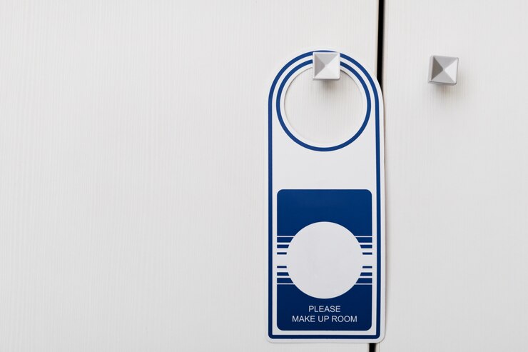 Foto cabide de sinal de porta