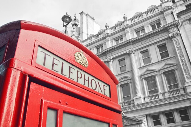 Cabina de teléfono roja en Londres