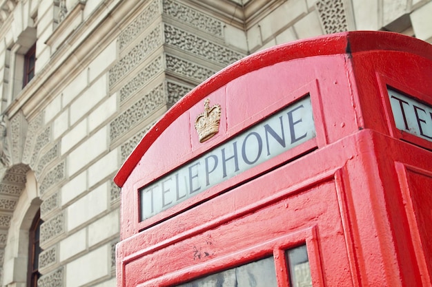 Cabina de teléfono roja en Londres