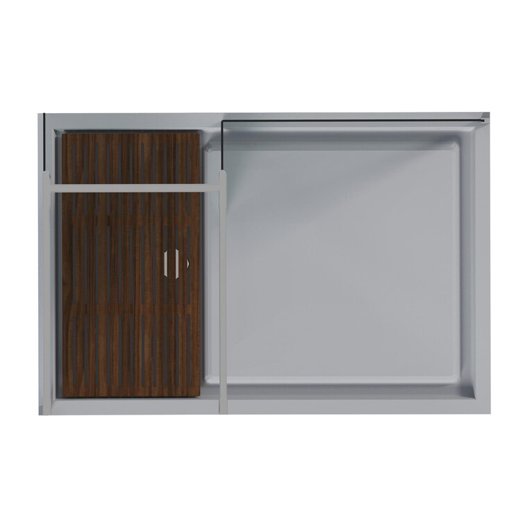 Foto cabine de duche isolada no fundo branco ilustração 3d cg render