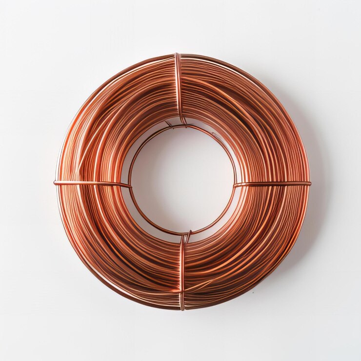 un cable de cobre con un círculo en él que dice cable de cobre