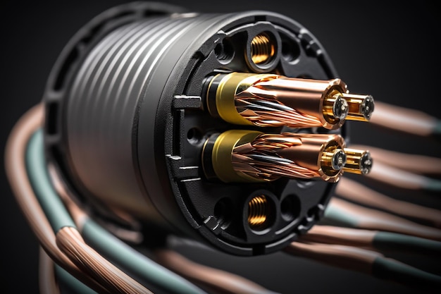 Cable de hilos de cobre en bobinado generativo ai