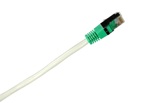 Cabo contra fundo branco