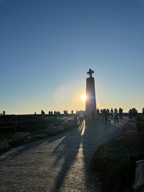 Foto cabo roca (cabo da roca) es el cabo más occidental del continente euroasiático