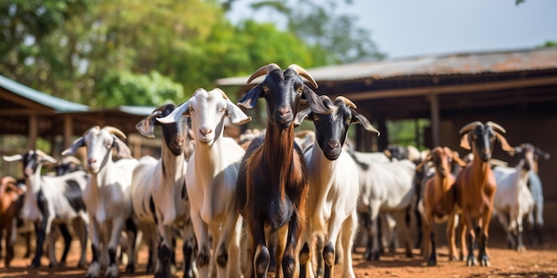 Cabra na exploração agrícola