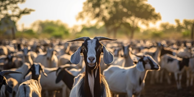 Cabra na exploração agrícola