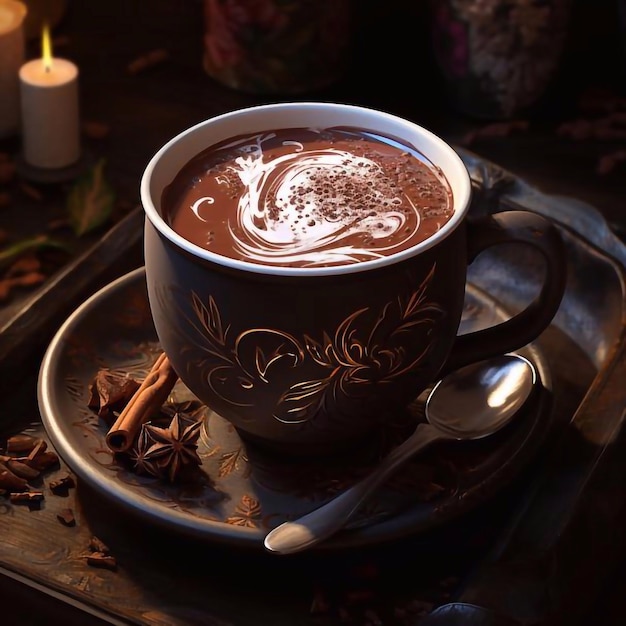 Cacao en taza