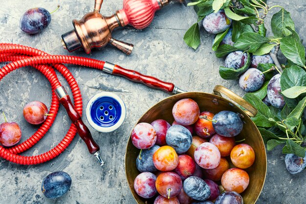 Cachimbo de água com sabor de ameixa