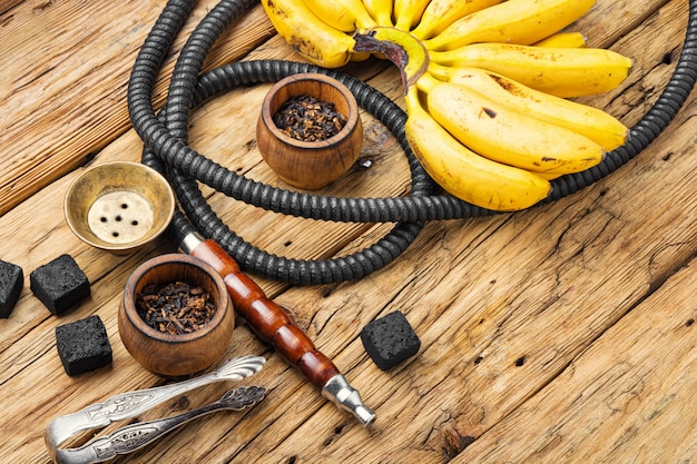 Cachimbo de água do egito com sabor de banana