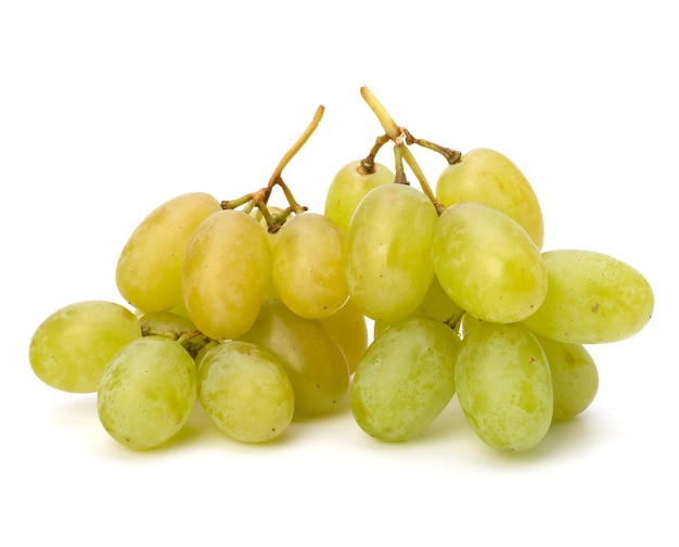 Cacho perfeito de uvas brancas