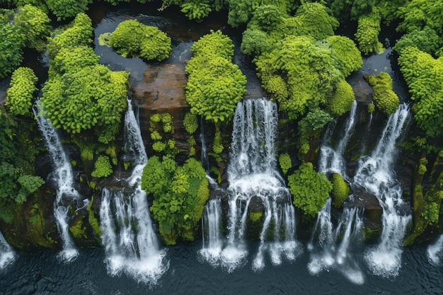 Cachoeira aérea exótica Gerar Ai