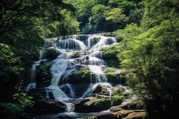 Foto cachoeira de mae klang parque nacional doi inthanon chiang mai tailândia