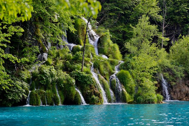 Cachoeira de plitvice, na croácia