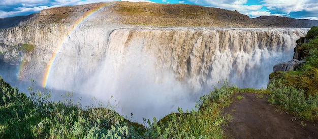 Foto cachoeira dettifoss islândia