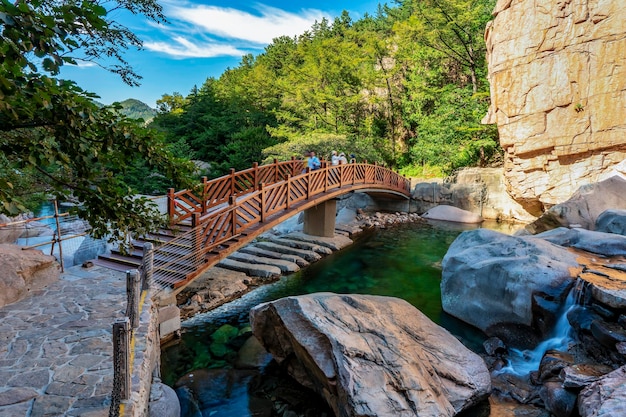 Cachoeira em beijiushui qingdao china