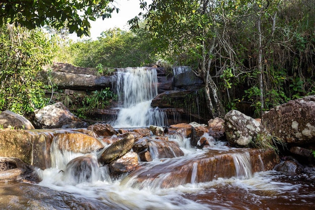 Foto cachoeira em tepequem roraima brasil