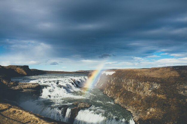 Cachoeira gulfoss islândia