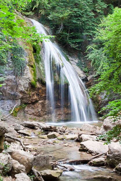 Cachoeira na floresta montanhosa