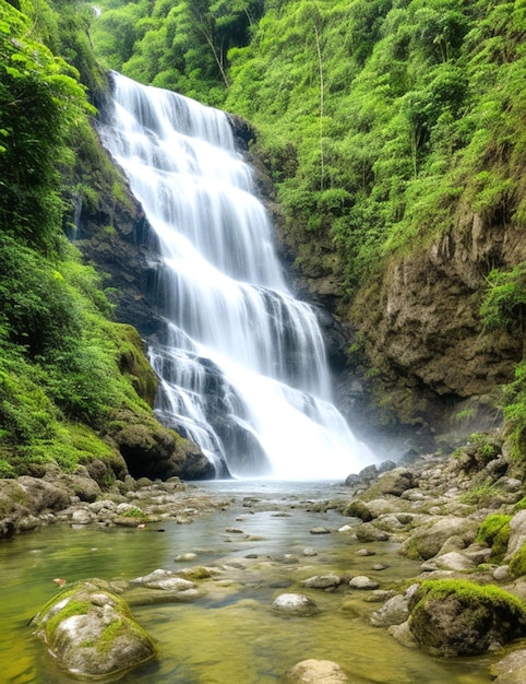 Cachoeira na floresta tropical