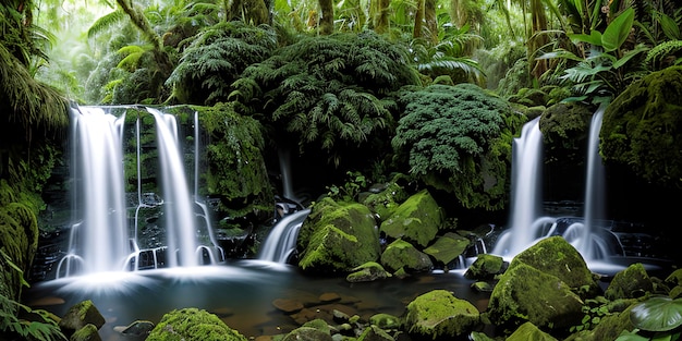 cachoeira na floresta tropical