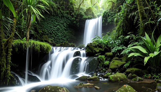 cachoeira na floresta tropical