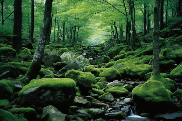 Cachoeira na floresta