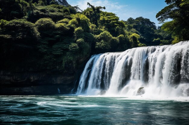 Cachoeira no mar de Sun Link em Nantou, em Taiwan