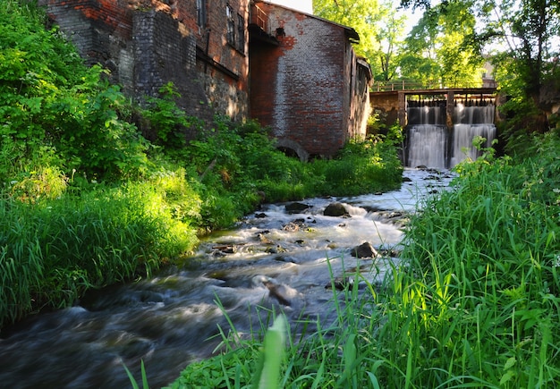 Cachoeira Ventas Rumba no rio Venta. Kuldiga, Letônia.