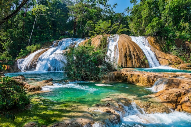 Cachoeiras Agua Azul em Chiapas