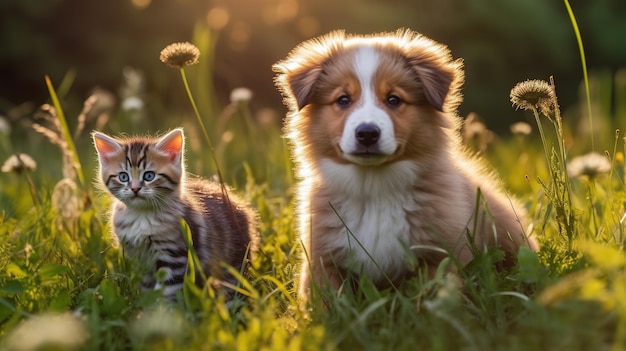 cachorrinhos felizes brincando juntos