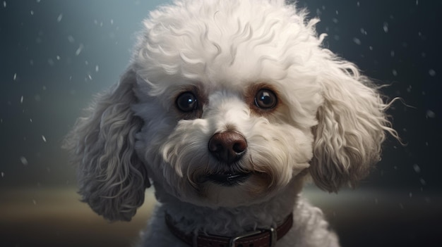 cachorro bichon fris uma foto incrível altamente detalhada