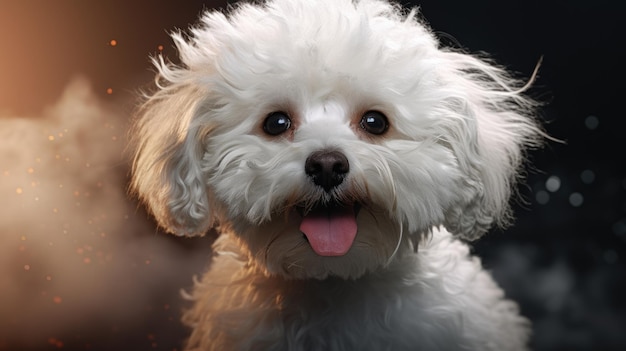 cachorro bichon fris uma foto incrível altamente detalhada