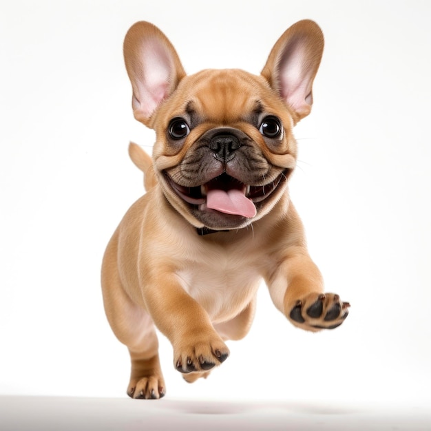 un cachorro de bulldog cortado