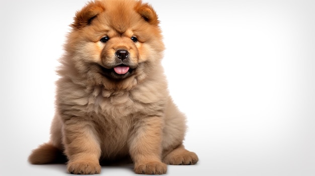 Cachorro Chow Chow aislado