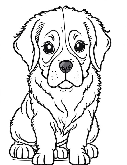 Cachorro de desenho animado e cão Illustraton