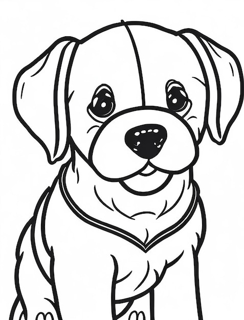 Cachorro de desenho animado e cão Illustraton