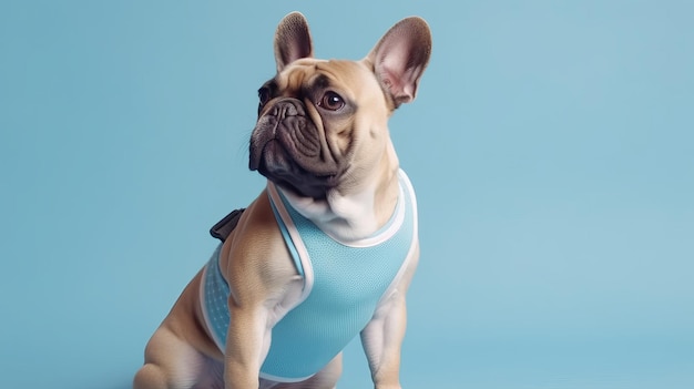 Cachorro fofo em camiseta Ilustração AI Generative