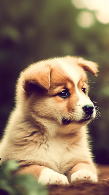 Un cachorro con nariz negra y nariz blanca.