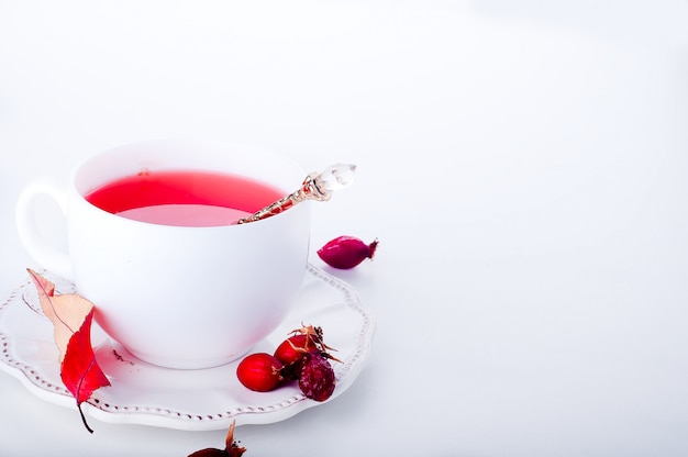 Cachorro rosa chá - outono bebida saudável