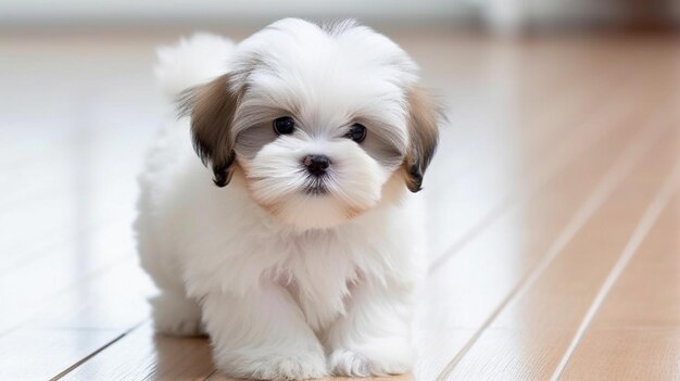 Cachorro Shih tzu relaxante