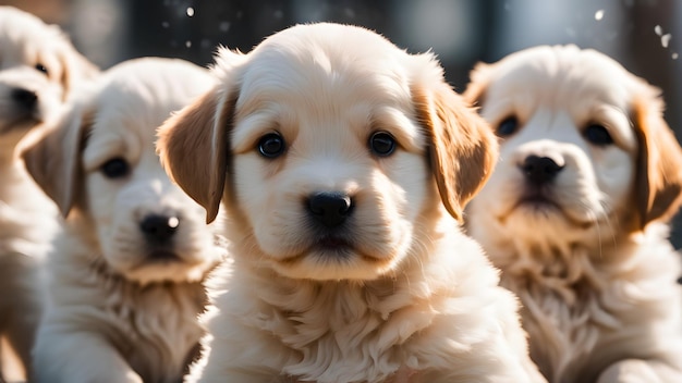 Foto cachorros de retriver bonitos