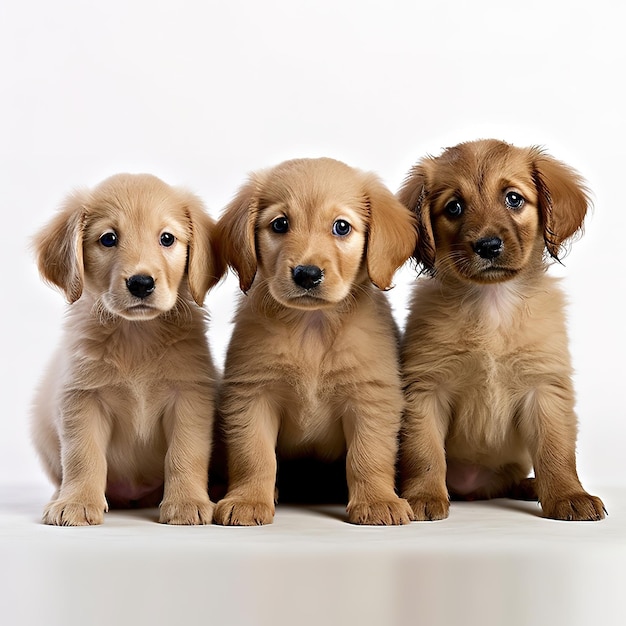 Foto cachorros fofos em casa