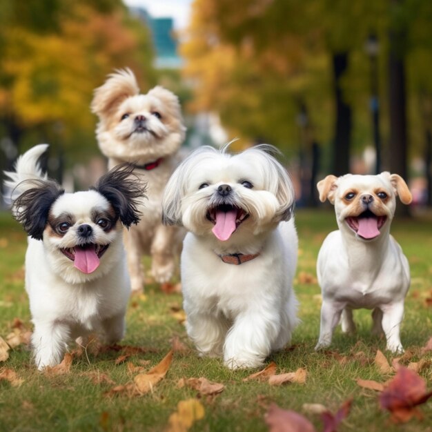 cachorros no parque