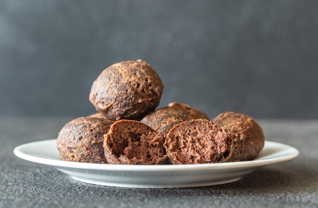 Cachorros de panqueques de chocolate