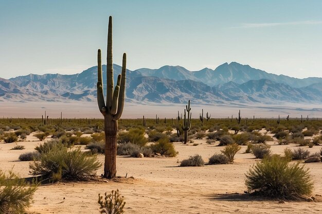 cacto nativo no deserto