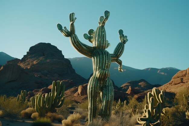 cactus con brazos que se asemejan a las poses de los bailarines