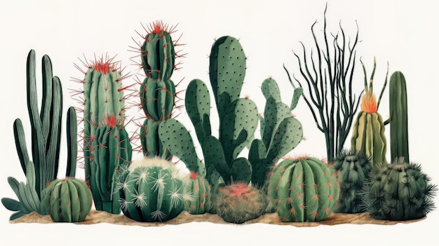 cactus de dibujos animados de ilustración