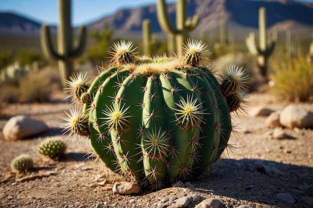 Foto cactus do deserto em close-up